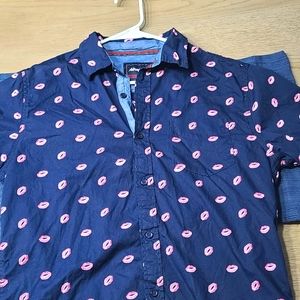 Mens Aeropostale Button Down Short Sleeve
